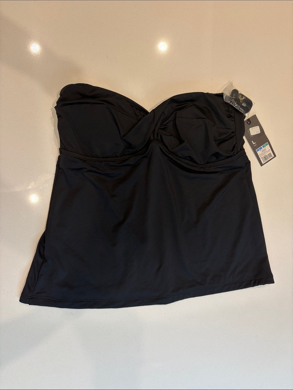 Mossimo Supply Co. Black Strapless Tankini Top